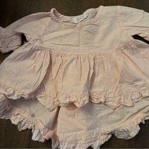 Adorable Light Pink Ruffled Baby Tunic Top
